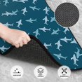 thumbnail image 3 of Honeii Cute Shark Print Car Foot Mat Four-Piece Set - Front & Rear Universal Car Floor Mats for SUVs, Trucks, Sedans, 3 of 7