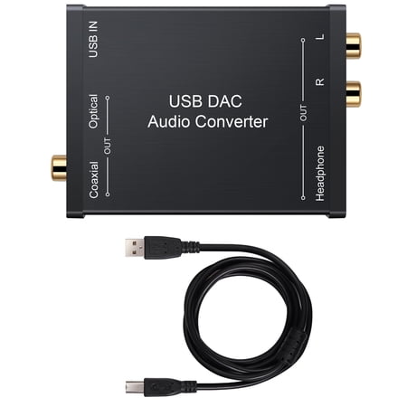 Headphone Output USB DAC Audio Converter Enhance Gaming Experience for PS4 and Xbox Converter