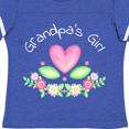 thumbnail image 4 of Inktastic Grandpa's Girl- Heart Flowers Girls Toddler T-Shirt, 4 of 5