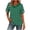 #366 Green, variant on Women's V Neck T Shirt Summer Short Sleeves Polka Dots Tee Boxy Pullover Top for Women's Plus Black,S