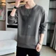 thumbnail image 5 of Sudadera con cuello redondo y parte superior azul para hombre, ropa para hombre, sin capucha, cuello redondo, estilo coreano, estética, oferta de bienvenida, 5 of 5