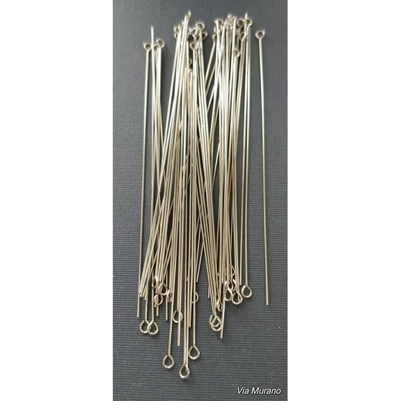3" 24g Nickel Silver Wire Wrapper Eye Pins (Pack 50). Use them in conjunction with our Snapeez Jump Rings The Ultra Secure | No Solder Jump Ring. Made in USA.