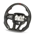 thumbnail image 5 of Leather Steering Wheel,Forged Dry Carbon Fiber Steering Wheel Replacement Flat Bottom Steering Wheel Custom Engineered, 5 of 5
