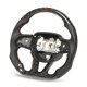 thumbnail image 5 of Volante de fondo plano, volante de carreras de fibra de carbono seco forjado, volante de automóvil, diseño exquisito, 5 of 9