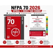 Nfpa 70 NEC 2026 Spiral Code Book + 2026 Index Tabs Official Combo Set