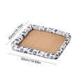 thumbnail image 3 of Fiudx Nevera de Verano para Mascotas, Cojín de Ratán Suave, Cama Transpirable y Refrescante para Perros, Tapete para Gatos de Diseño Duradero, Espacio de Relajación Cómodo, Ideal para Gatos y Perros, 3 of 6