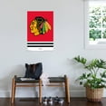thumbnail image 3 of NHL Chicago Blackhawks - Logo 21 Canvas Wall Poster, 22.375" x 34", 3 of 4