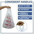 thumbnail image 4 of Bagtron Thank You T-Shirt Carry-Out Bags, 1/6 Barrel, 12.5 Microns White/Red, 12" x 7" x 22" Large, 1000 Count, 4 of 6