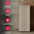 thumbnail image 4 of Frigidaire 10.0 Cu Ft Upright Convertible Refrigerator Freezer, Platinum Garage Ready Fridge or Freezer for Home, Kitchen, Basement, Office, 4 of 13