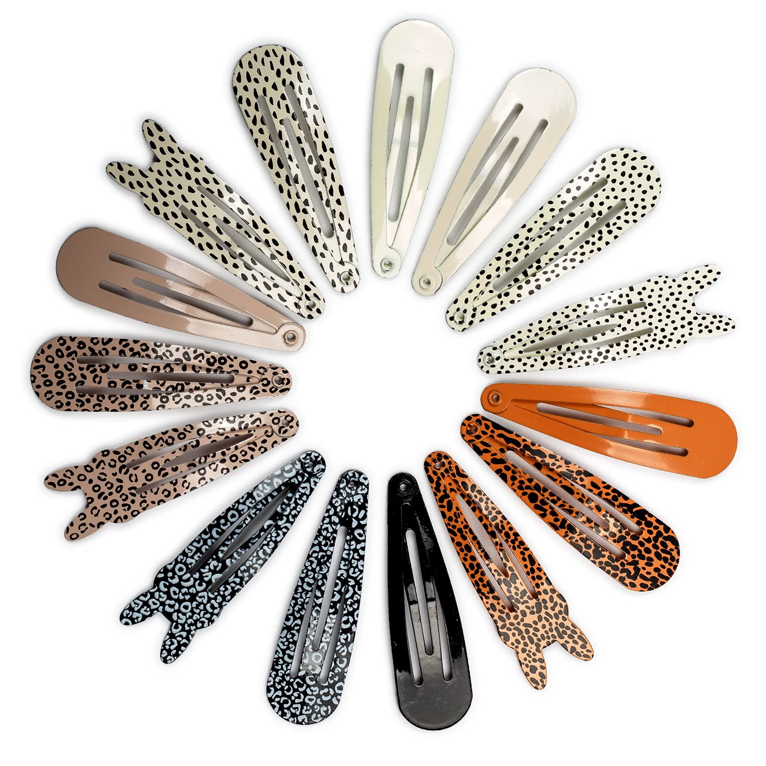 JIRIS Hair Clips Cartoon, Cute Metal BB Snap Hair Clip Barrettes Animal