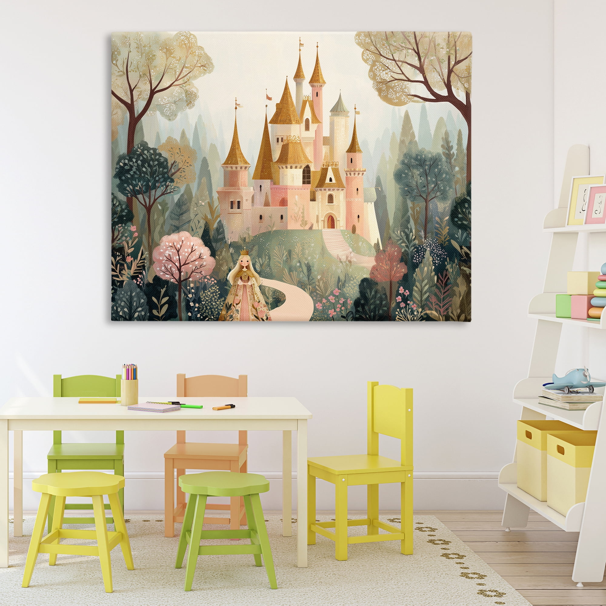 Stupell Industries Whimsical Castle Path Canvas Wall Art, design by Christine Simpson Art