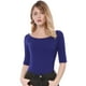 thumbnail image 2 of Día de San Patricio Camiseta Suave De Media Manga Con Cuello Redondo Entallado Para Mujer Azul S, 2 of 6