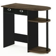 thumbnail image 1 of Furinno Go Green Home Laptop Notebook Computer Desk/Table, Columbia Walnut/Black/Dark Brown, 11193CWN/BK/DBR, 1 of 3