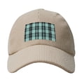 thumbnail image 4 of Baseball Cap Bent Eaves Design 6 Piece Cap Body Breathable Not Hot Plastic Cap Drag For Daily Travel Vacation Paleturquoise Buffalo Plaid Check Tartan Scotland_3 Beige, 4 of 8