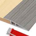 thumbnail image 1 of Umbral de vinilo para puerta, tiras de transición para piso, autoadhesivas, umbral de 36 pulgadas, tiras de transición de 3/4 a 4/5 pulgadas para puertas, reductor de bordes para puerta/piso (gris gra, 1 of 1