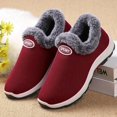 thumbnail image 4 of Zapatos de invierno más terciopelo cálidos de algodón antideslizantes, zapatos deportivos para mujer, botas de nieve acolchadas de felpa para mediana edad, 4 of 6