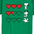 thumbnail image 3 of Peanuts - Snoopy Game Hearts - Toddler & Youth Short Sleeve Graphic T-Shirt, 3 of 6