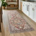 thumbnail image 6 of CHITOOMA 2'x6' Boho Runner Rug for Hallway, Machine Washable Stain Resistant Non-Shed Carpet, Runner Rug with Non-Slip Backing for Kitchen, Entryway, Bedroom, Laundry, Bathroom, 6 of 11
