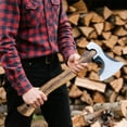 thumbnail image 6 of 14.57-Inch Forged Carbon Steel Axe Hammer, Wood Splitting Axe Ideal for Chopping, Camping, and Survival Situations, 6 of 7
