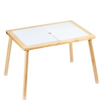 Sensory Table for Toddlers - Wooden Activity Table with Whiteboard & Blackboard, Non-Slip, Indoor/Outdoor - Kids Art & Play Table, Gift for Boys & Girls