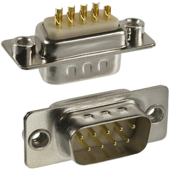 172-E09-103R011 Connector 9 Position D-Sub Plug, Male Pins : RoHS