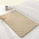 thumbnail image 5 of Tapete absorbente para el suelo del baño - Alfombra impermeable antideslizante para la entrada del inodoro y la puerta, esponja de espuma lavable, 40x60cm, gris/caqui/rosa, 5 of 8