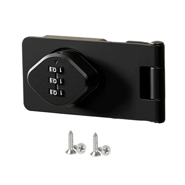Cerradura para puerta de gabinete BLESIY Cerradura de combinación mecánica sin llave Negro 35 pulgadas