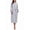 Grey, variant on Women's 100% Cotton Robes Lightweight Kimono Long Soft Bathrobe for Women with Pockets(Pink,2XL)