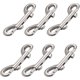 thumbnail image 1 of Paquete de 6 ganchos a presión CHAO gancho de aleación de zinc clip de metal plateado, 1 of 4
