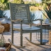 Belham Living Cottonwood Indoor/Outdoor Wood Rocking Chair - Gray