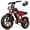 Plus-2000W-48V/25Ah-Red, variant on TakeMov Electric Bike for Adults, 1000W Peak 2000W Motor, 40MPH & 80 Miles, 20"x4" Fat Tire E-Mountain Bike, NFC Unlock, 48V/25AH, UL2849 Certified