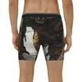 thumbnail image 4 of Salouo Ruins Tiger Warrior Pattern Men's Boxer Briefs, Soft & Breathable Underwear Elastic Waistband Briefs for Men,1-Pack, 4 of 7