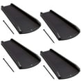 4Pack Decorative Black Splash Block Downspout Water Diverter for Rain
