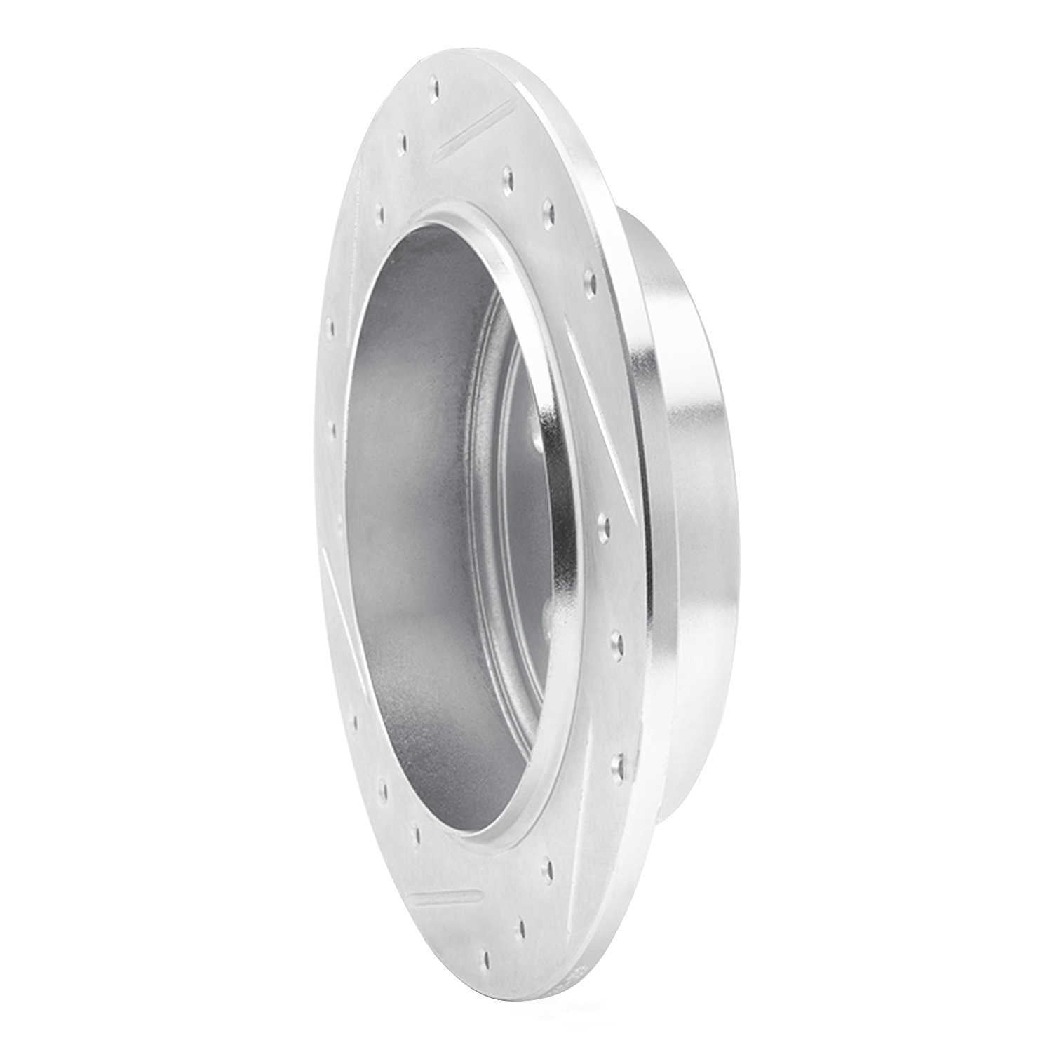 Dynamic Friction Company 631-39011R DFC Brake Rotor - Drilled And Slotted - Silver