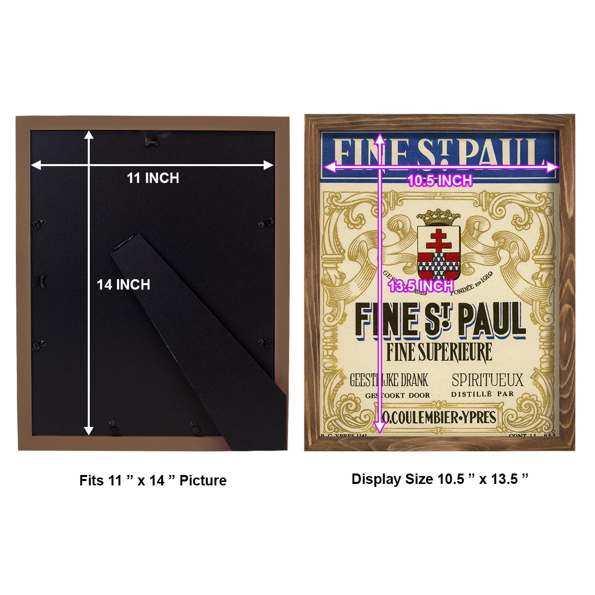 Fine St. Paul -Framed Print w/glass-Walnut