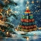 thumbnail image 5 of Colgante navideño de acrílico con forma de avión para árbol de Navidad., 5 of 5