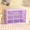 purple, variant on Desktop 9 Grid Storage Boxes Organizer Transparent Small Drawer Partitioned Student Desk Wall-mounted Sundries Storage Box Cute