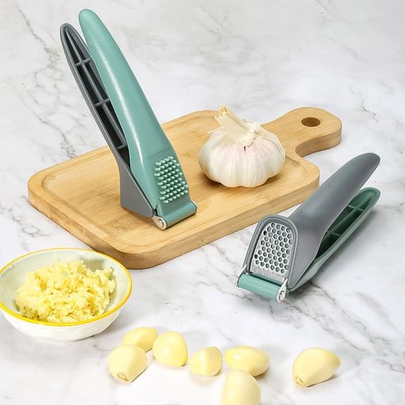 Garlic Press - Manual Crusher, Rust-free Stainless Steel, Effortless Mashing, Elegant Kitchen Gadget for Home Cooks
