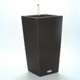 thumbnail image 1 of 23" Tall Planter Set of 2, Outdoor＆Indoor Planter Pots, High Front Porch Planter Pots with Drainage Holes＆Water Level Monitor＆Inner Bucket, Automatic Watering, Convenience Black, 1 of 9