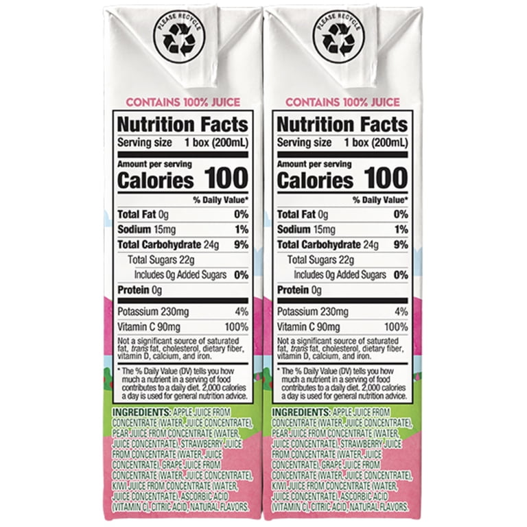 Juicy Juice 100% Juice, Kiwi Strawberry, 8 ct, 6.75 FL Oz