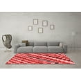 thumbnail image 3 of Ahgly Company Indoor Rectangle Checkered Red Modern Area Rugs, 7' x 9', 3 of 4