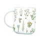 thumbnail image 2 of Mango Taza de té Vaso para beber Cristalería Taza de café Espresso Borde liso Robusto para bebidas frías o calientes Patrón de plantas Multipropósito 450ml Gloria taza de café, 2 of 9