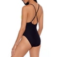 thumbnail image 2 of No Boundaries Juniors' Block it Out Colorblocked One-Piece Swimsuit, 2 of 3