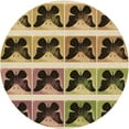 thumbnail image 1 of Ahgly Company Machine Washable Indoor Round Transitional Metallic Gold Area Rugs, 7' Round, 1 of 7