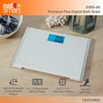 thumbnail image 3 of Báscula Eat Smart Precision Plus, báscula de baño de cuerpo ancho para medir el peso corporal, color blanco, 3 of 5