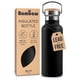 thumbnail image 1 of Botella de Agua Aislada Bambaw Jet Black 500 mL Acero Inoxidable, 1 of 8
