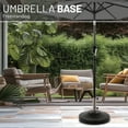 thumbnail image 7 of US Weight 80 lbs. Prefilled Concrete Round Outdoor Free Standing Patio Umbrella Base in Black, 7 of 7