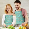 thumbnail image 5 of Cartoon Unicorn Donut Heart Pattern Apron-Garden Aprons for Women with Pockets-Cotton Linen Waterproof Kitchen Cooking Gardening Aprons Adjustable for Kitchen,Cooking,BBQ and Salon 33x27 Inch, 5 of 7