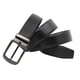 thumbnail image 2 of Reversible belt for men, 1 3/8" black and brown leather denim belt, adjustable trim to fit, 2 of 2