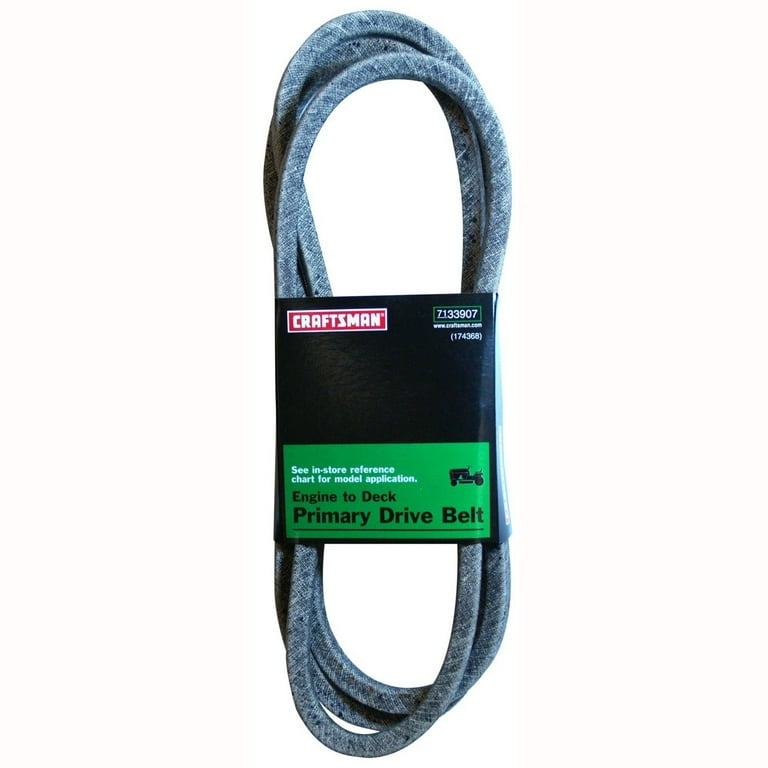 Craftsman Primary Drive Belt Replacement for 48 in. Cut Lawn Tractor Engine to Deck Riding Lawn Mower Garden Tool Equipment Accessory 33907